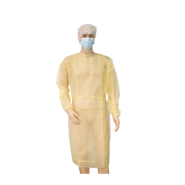 Vestido de isolamento de manguito elástico de 30g de 30g descartável