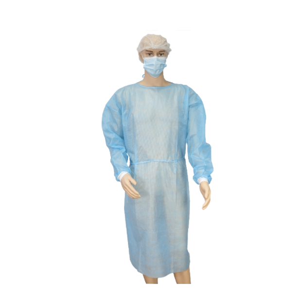 Vestido de isolamento descartável 35g pp azul